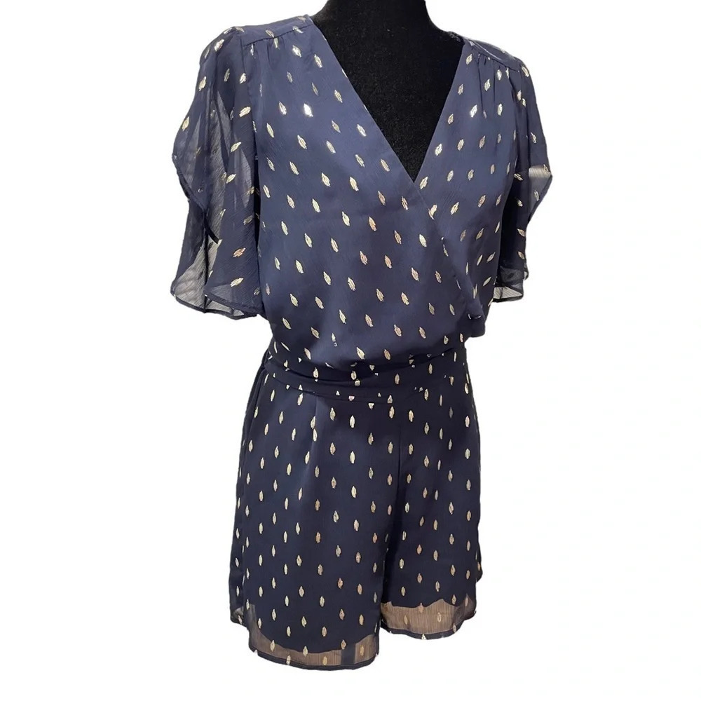 NWT NAF NAF Romper in Bleu Marine